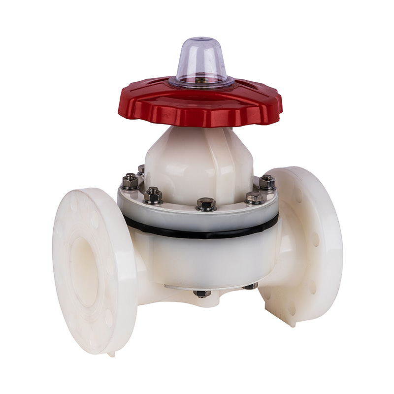 PVDF G41F-10F نوع فلنج شیر دیافراگمی DN15-300 گیگابایت استاندارد