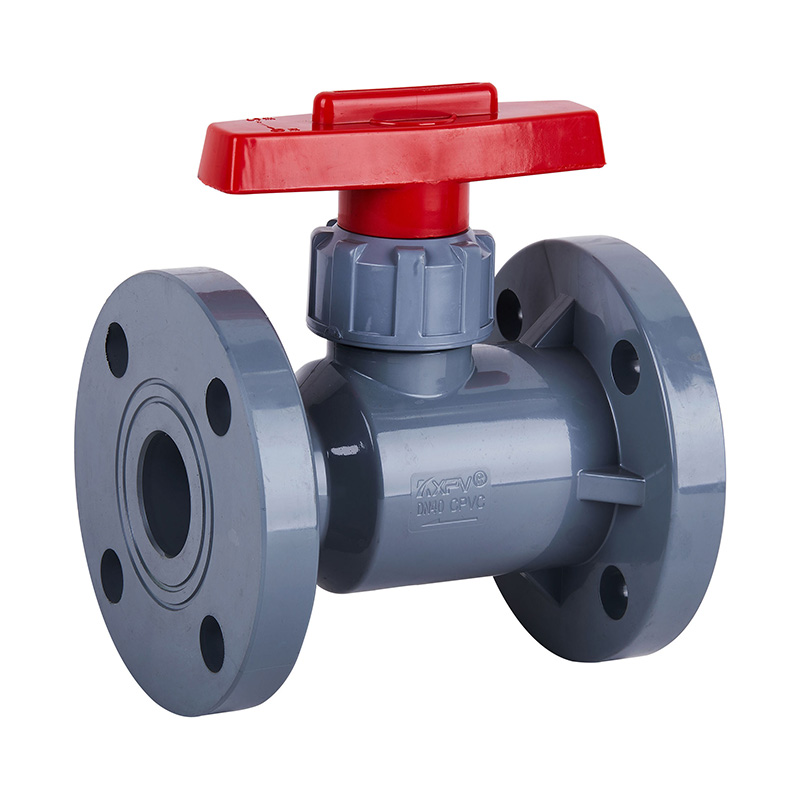 PVC-C Q41F-10V فلنج نوع Globe Valve DN15-300 1/2'-12' ANSI استاندارد