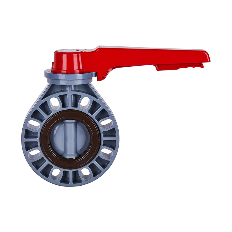 PVC-C D71X-10V دستگیره شیر پروانه ای DN15-200 استاندارد استاندارد