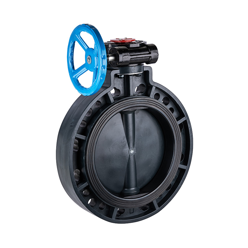 FRPP D371X-10S Worm-Gear Butterfly Valve DN32-1000 GB استاندارد