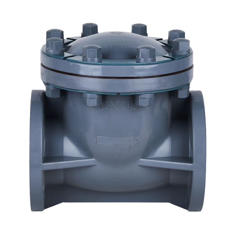 PVC-C H44F-10V نوع چرخش سوپاپ بررسی استاندارد DN15-300 گیگابایت