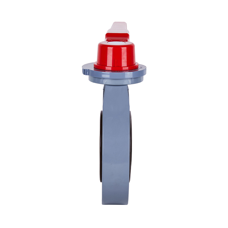 PVC-C D71X-10V دستگیره شیر پروانه ای DN15-200 15A-200A JIS استاندارد