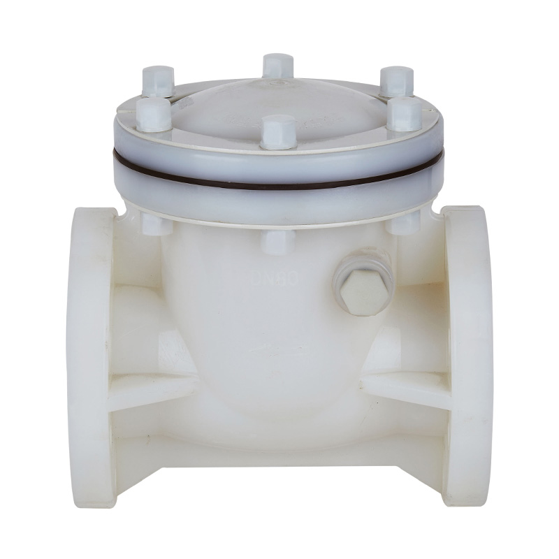 PVDF H44F-10F نوع سوئینگ شیر چک DN15-300 1/2'-12' ANSI استاندارد