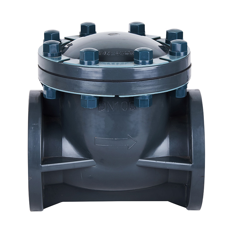 PVC-U H44F-10U نوع چرخش شیر چک DN15-300 1/2'-12' ANSI استاندارد