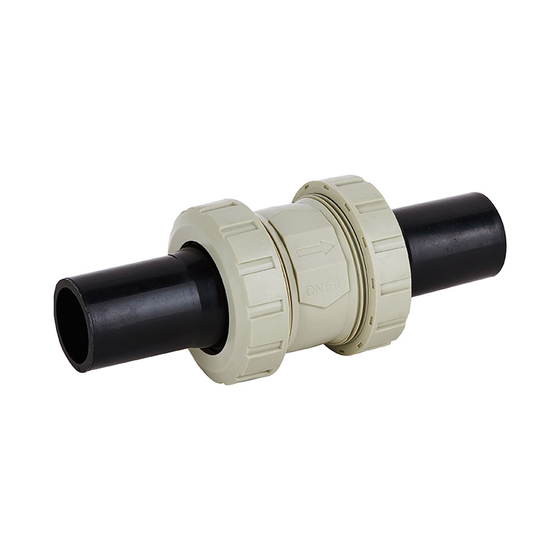 PPH H61F-10S PE Butt Welded Check Valve DN50 GB استاندارد