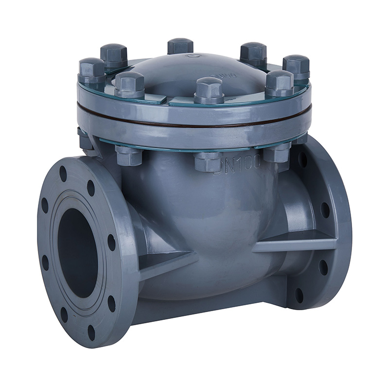 PVC-C H44F-10V نوع چرخش سوپاپ بررسی استاندارد DN15-300 گیگابایت