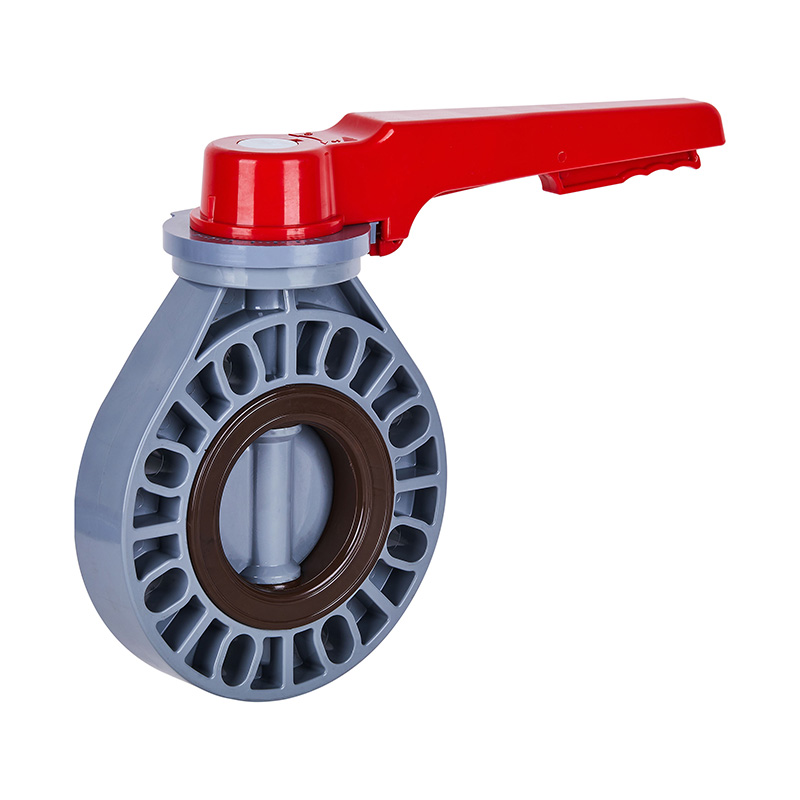 PVC-C D71X-10V Handle Butterfly Valve DN15-200 GB Standard