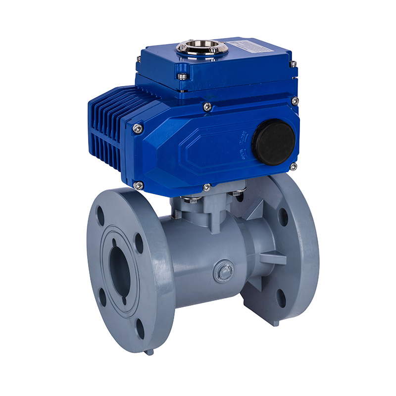 شیر توپی فلنج برقی PVC-C D941F-10V DN20-300 20A-300A JIS استاندارد
