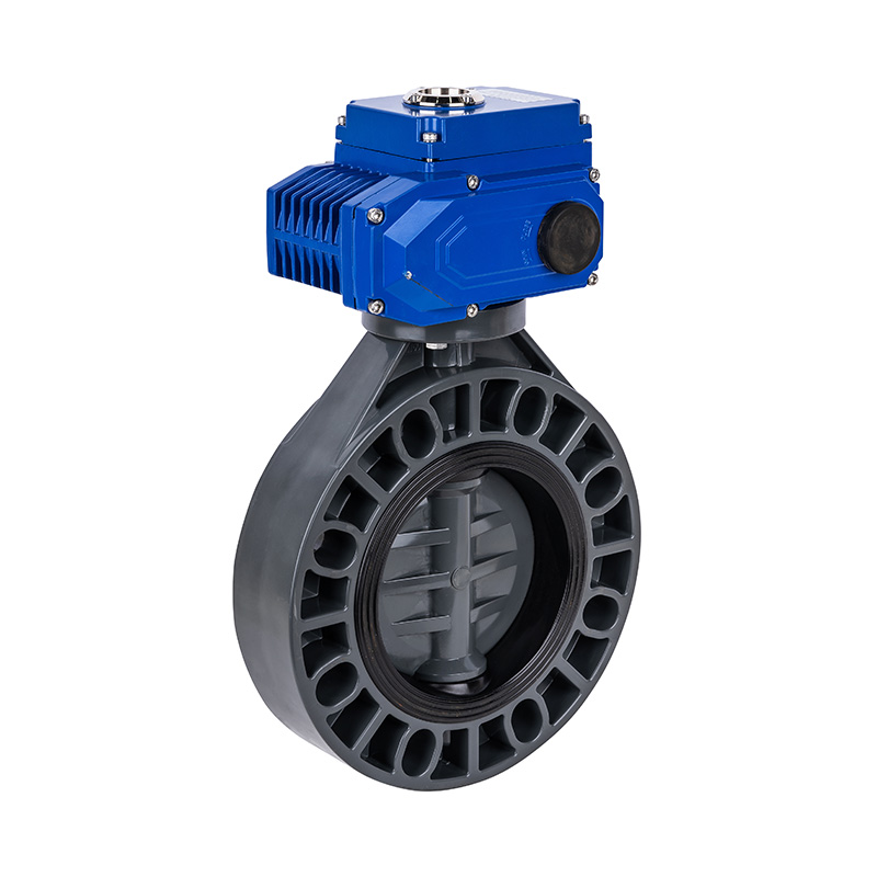 شیر پروانه ای برقی FRPP D971X-10S DN32-1000 1-1/4'-30' ANSI استاندارد