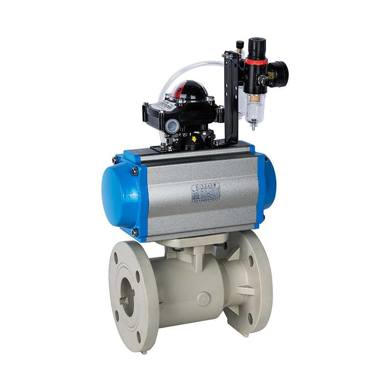 شیر توپی فلنج پنوماتیک PPH Q641F-10S DN15-300 استاندارد ANSI 1/2'-12'